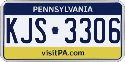 PA license plate KJS3306