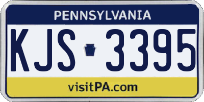 PA license plate KJS3395