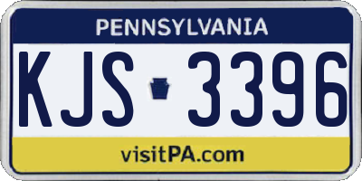 PA license plate KJS3396