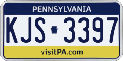 PA license plate KJS3397