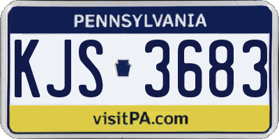 PA license plate KJS3683