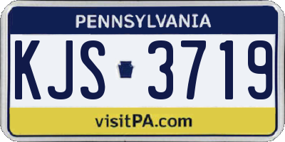 PA license plate KJS3719