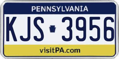PA license plate KJS3956