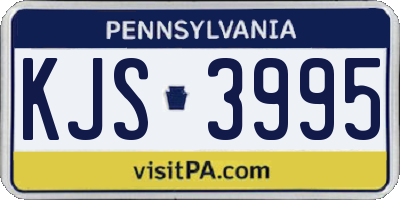 PA license plate KJS3995