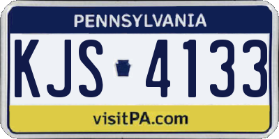 PA license plate KJS4133