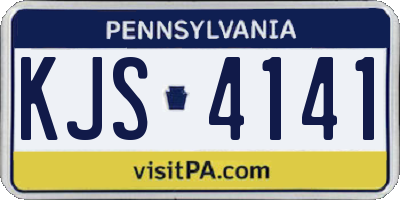 PA license plate KJS4141