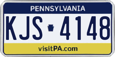 PA license plate KJS4148
