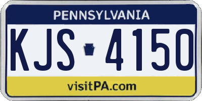 PA license plate KJS4150