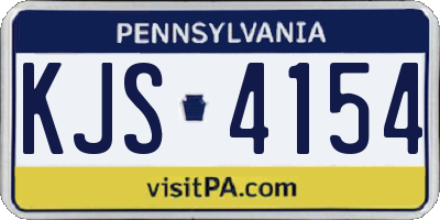 PA license plate KJS4154