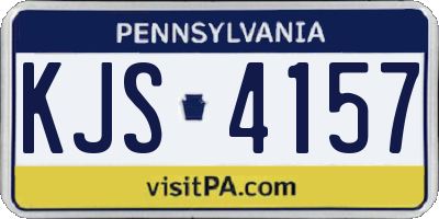 PA license plate KJS4157