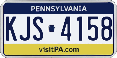 PA license plate KJS4158