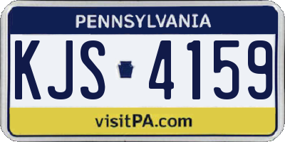 PA license plate KJS4159