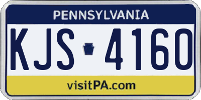 PA license plate KJS4160