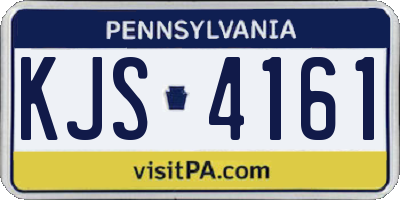 PA license plate KJS4161