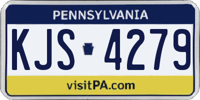 PA license plate KJS4279