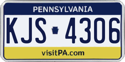 PA license plate KJS4306