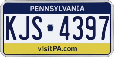 PA license plate KJS4397
