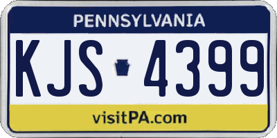 PA license plate KJS4399