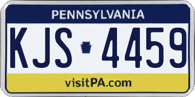 PA license plate KJS4459