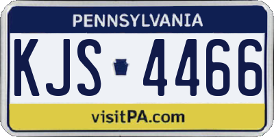 PA license plate KJS4466