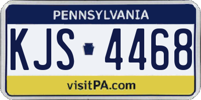 PA license plate KJS4468