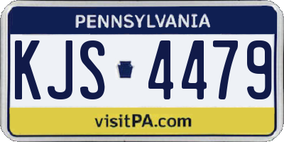 PA license plate KJS4479