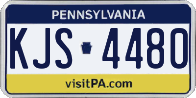 PA license plate KJS4480