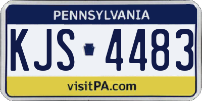 PA license plate KJS4483