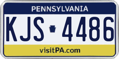 PA license plate KJS4486
