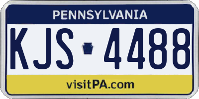 PA license plate KJS4488