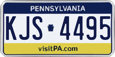 PA license plate KJS4495