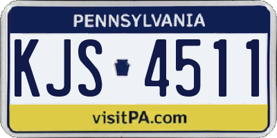 PA license plate KJS4511