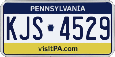 PA license plate KJS4529
