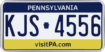 PA license plate KJS4556
