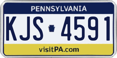PA license plate KJS4591