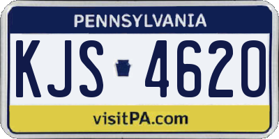 PA license plate KJS4620