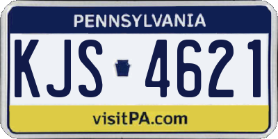 PA license plate KJS4621