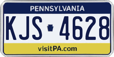 PA license plate KJS4628