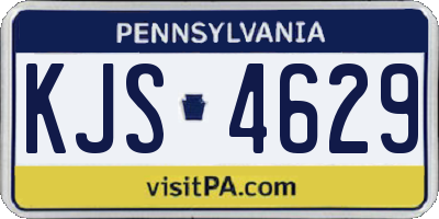 PA license plate KJS4629