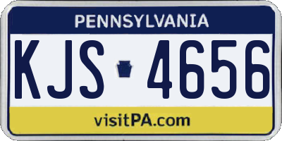 PA license plate KJS4656