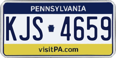 PA license plate KJS4659