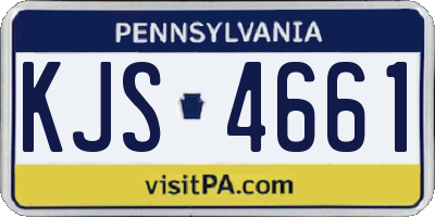 PA license plate KJS4661