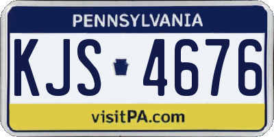 PA license plate KJS4676