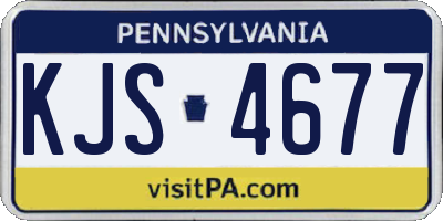 PA license plate KJS4677