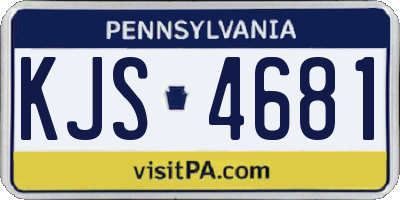 PA license plate KJS4681