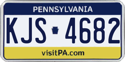 PA license plate KJS4682