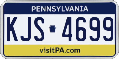 PA license plate KJS4699