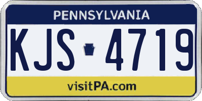 PA license plate KJS4719