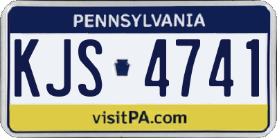 PA license plate KJS4741