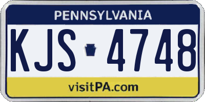 PA license plate KJS4748